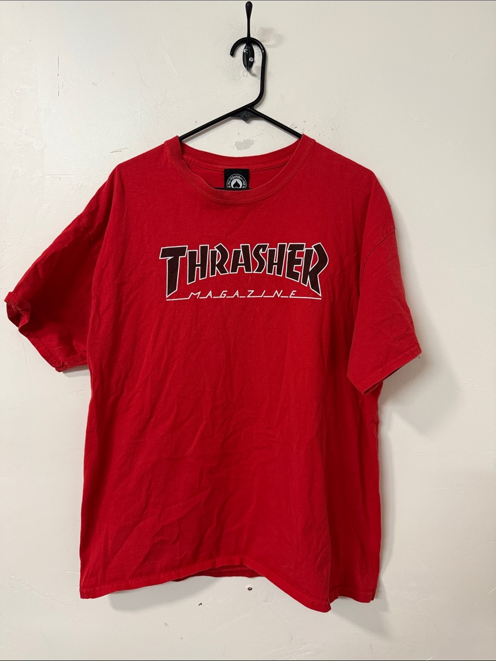 Thrasher Red Graphic Logo Short Sleeve Tee